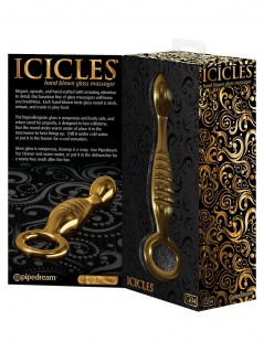 Фаллоимитатор ICICLES Gold Edition G spot G04 золотой